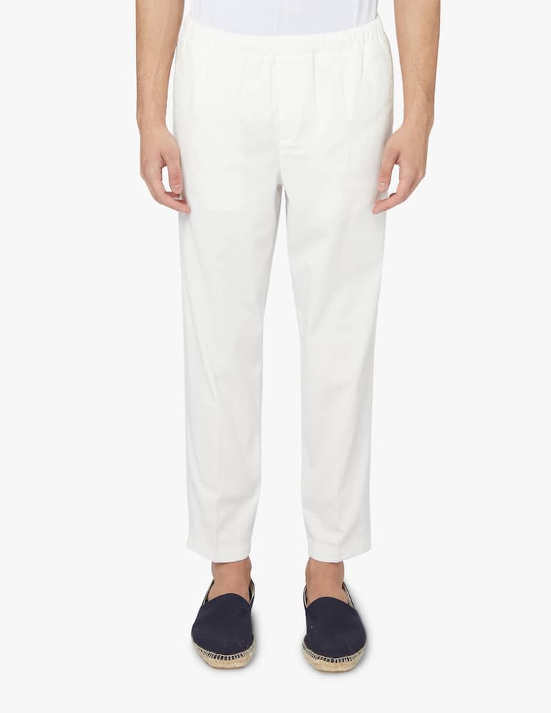 rinascente Cruna Popeline burano 901 pants - white