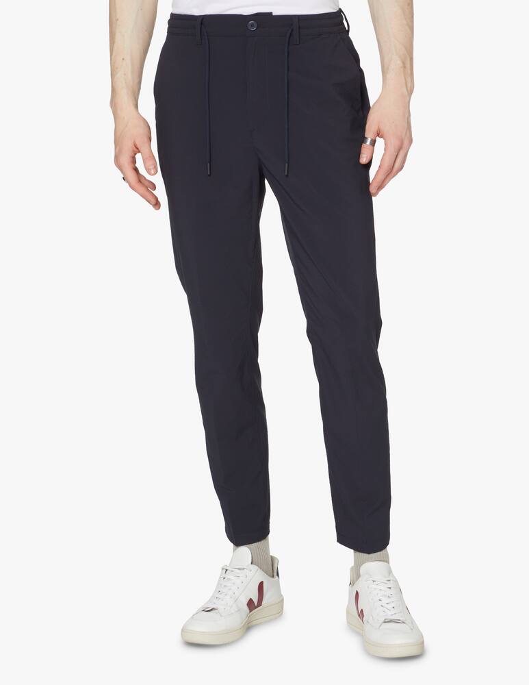 rinascente Cruna Japanaise seersucker 937 mitte pants - blue