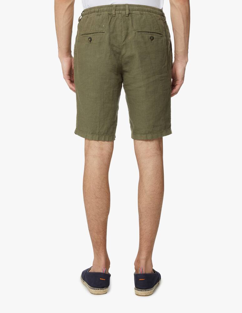 rinascente Cruna Garment dyed linen 927 maui pants - green