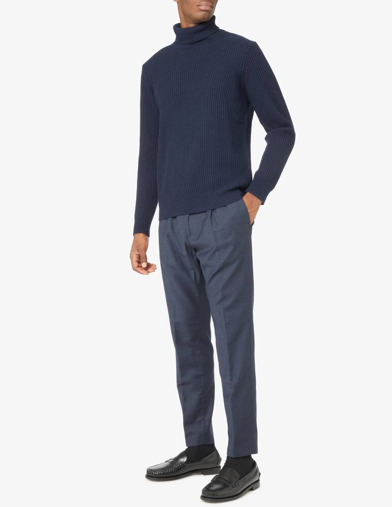 rinascente Cruna Ribbed turtleneck - Blue