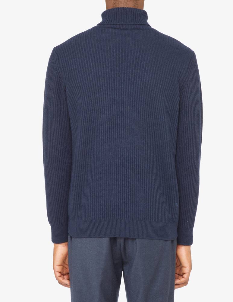 rinascente Cruna Ribbed turtleneck - Blue