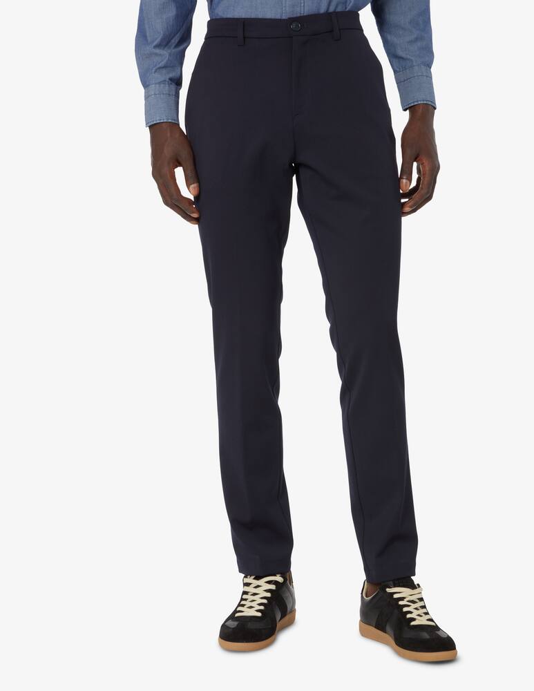 rinascente Cruna Pantalone brera lana tecnica slim - Blu