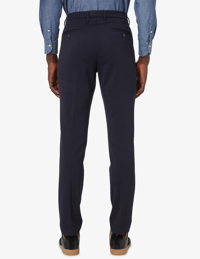 rinascente Cruna Pantalone brera lana tecnica slim - Blu