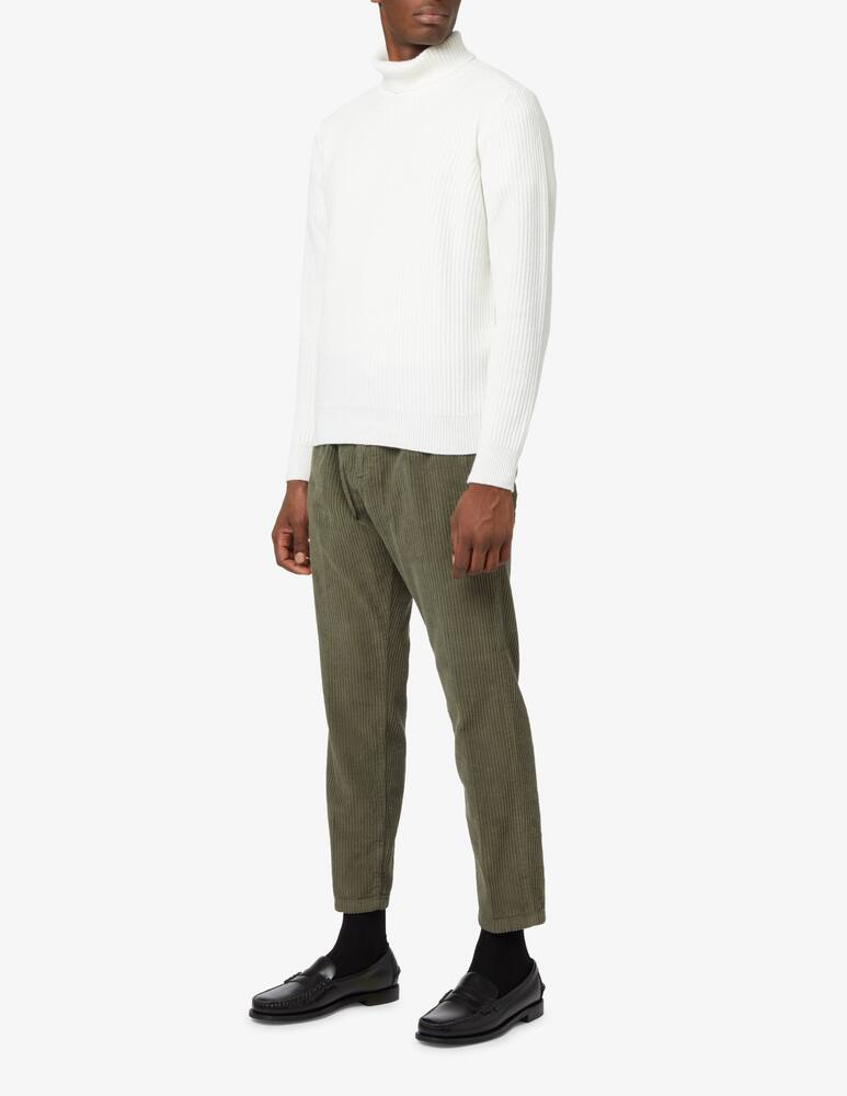 rinascente Cruna Ribbed turtleneck - White