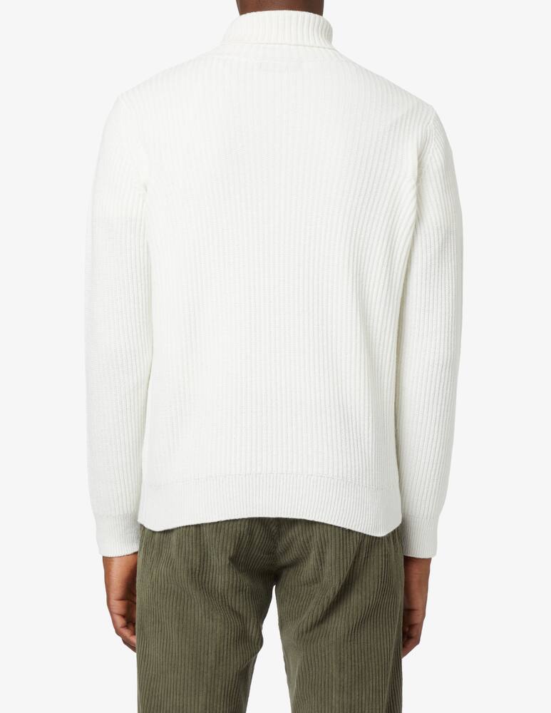 rinascente Cruna Ribbed turtleneck - White