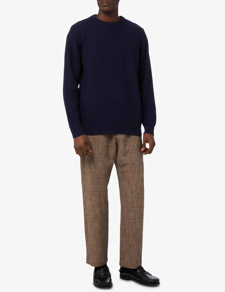 rinascente Cruna Maglia girocollo a coste - Blu