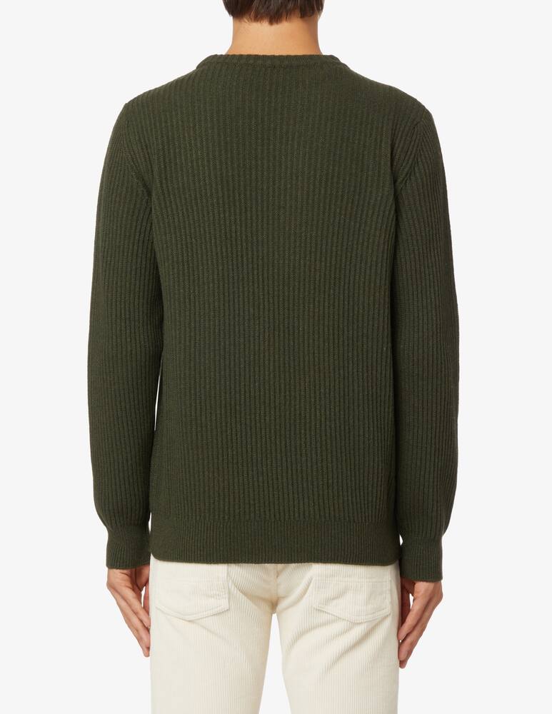 rinascente Cruna Maglia girocollo a coste - Verde