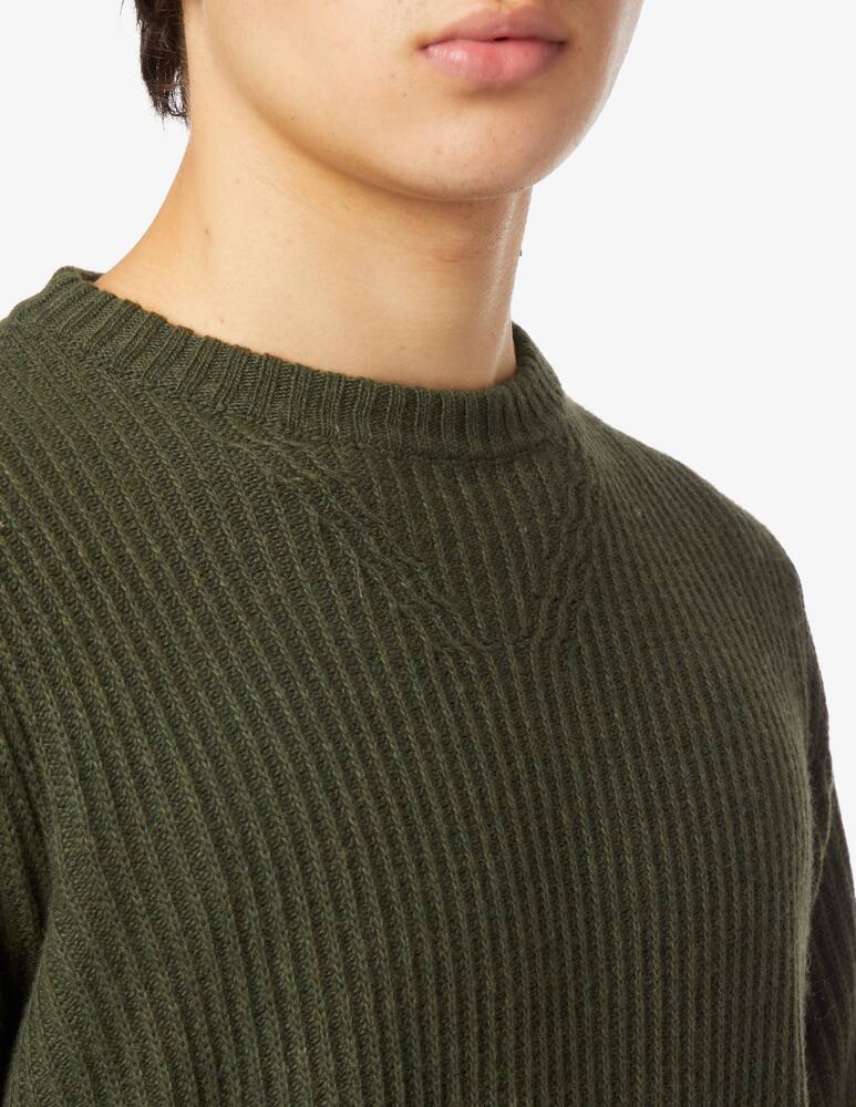 rinascente Cruna Maglia girocollo a coste - Verde