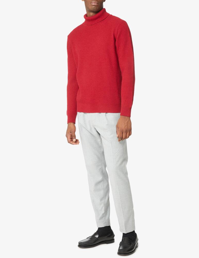 rinascente Cruna Ribbed turtleneck - Red