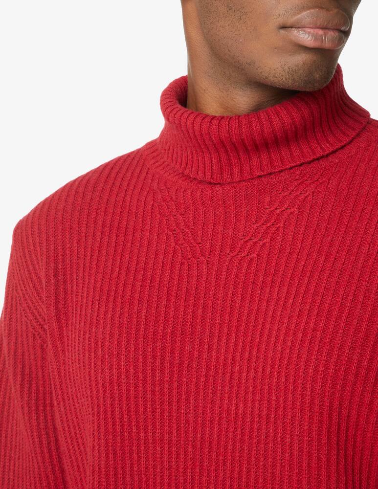 rinascente Cruna Ribbed turtleneck - Red