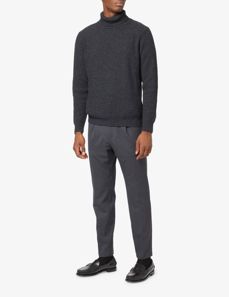 rinascente Cruna Ribbed turtleneck - Grey
