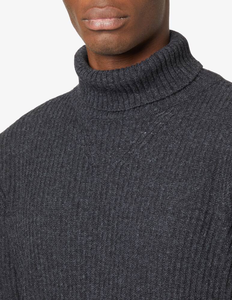 rinascente Cruna Ribbed turtleneck - Grey