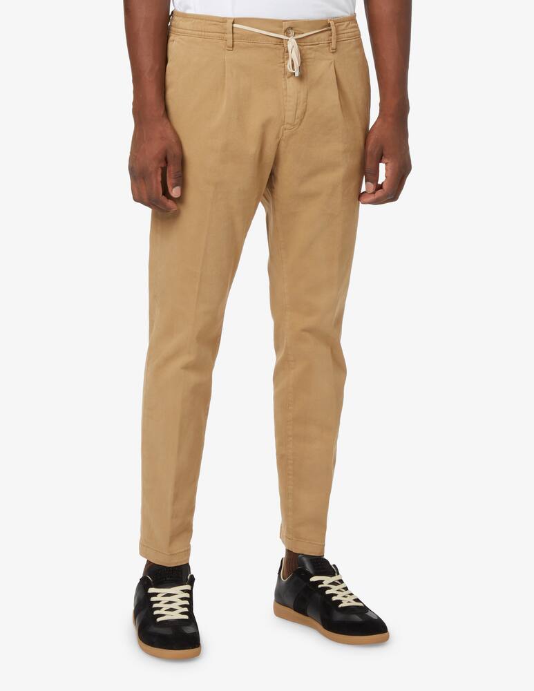 rinascente Cruna Pantalone mitte in cotone gabardina - Beige