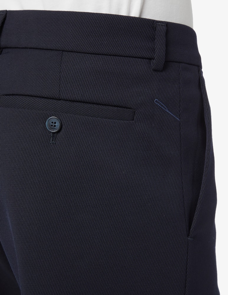 Cruna Pantalone arbat tapered in lana - Blu - immagine 4 Cruna Pantalone arbat tapered in lana - Blu - immagine 4