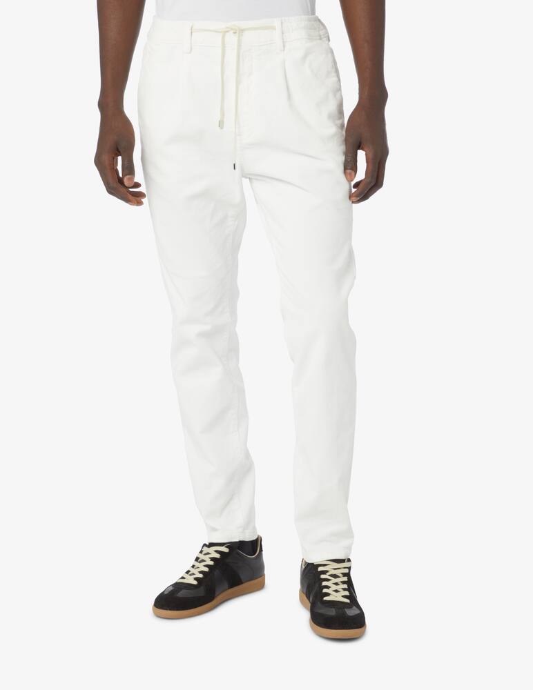 Cruna Pantalone mitte in cotone gabardina - Bianco - immagine 2