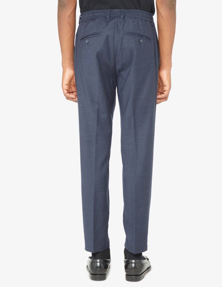 rinascente Cruna Pantalone mitte in lana flanella - Blu