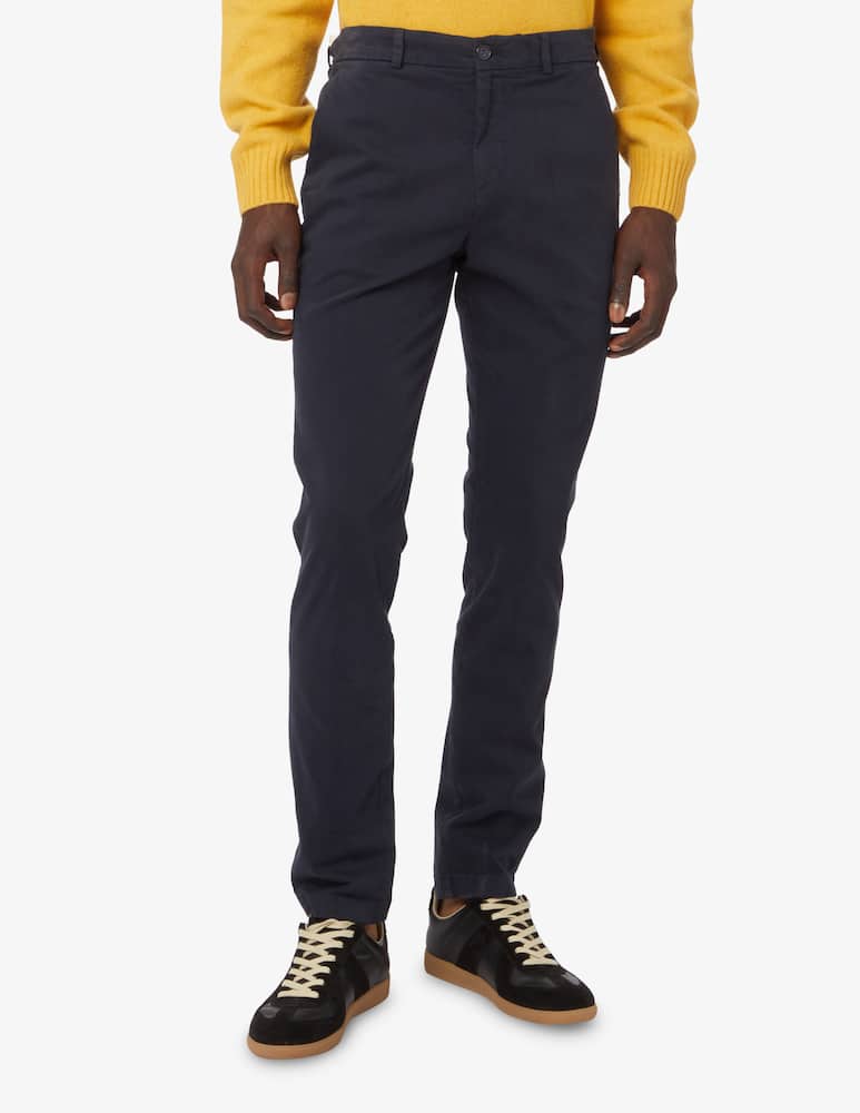 rinascente Cruna Brera gabardina slim pants - Blue