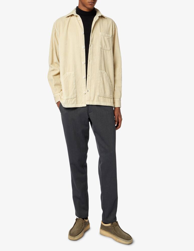 rinascente Cruna Camicia overshirt in velluto a coste - Beige