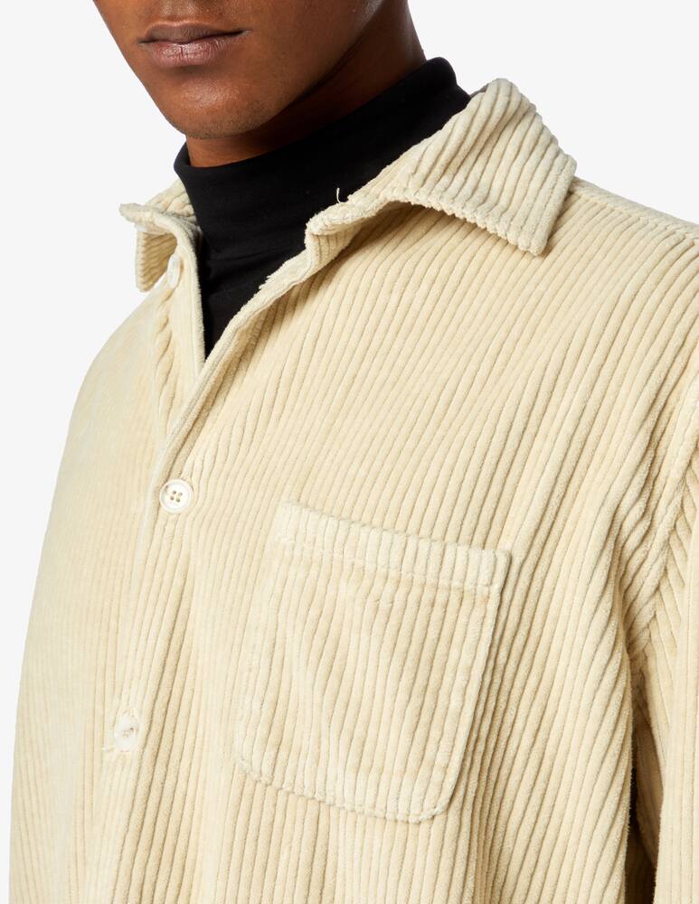 rinascente Cruna Camicia overshirt in velluto a coste - Beige