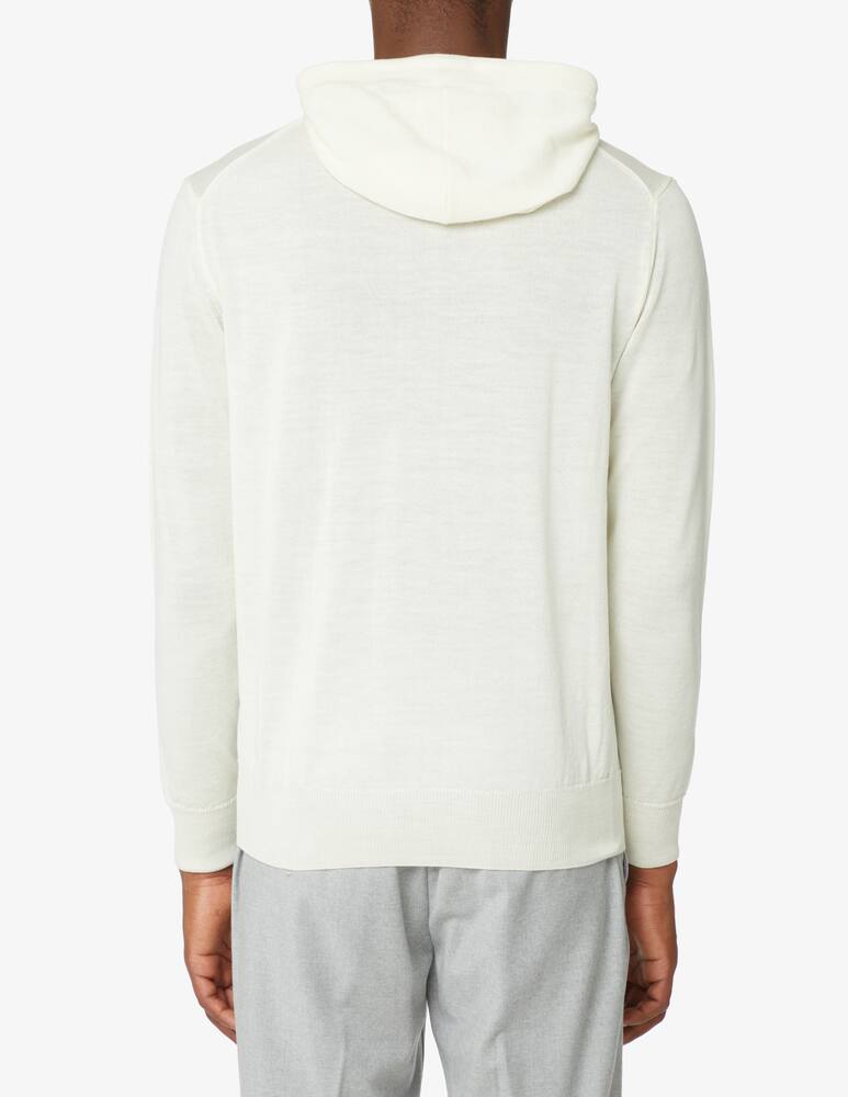rinascente Cruna Merino hoodie - White