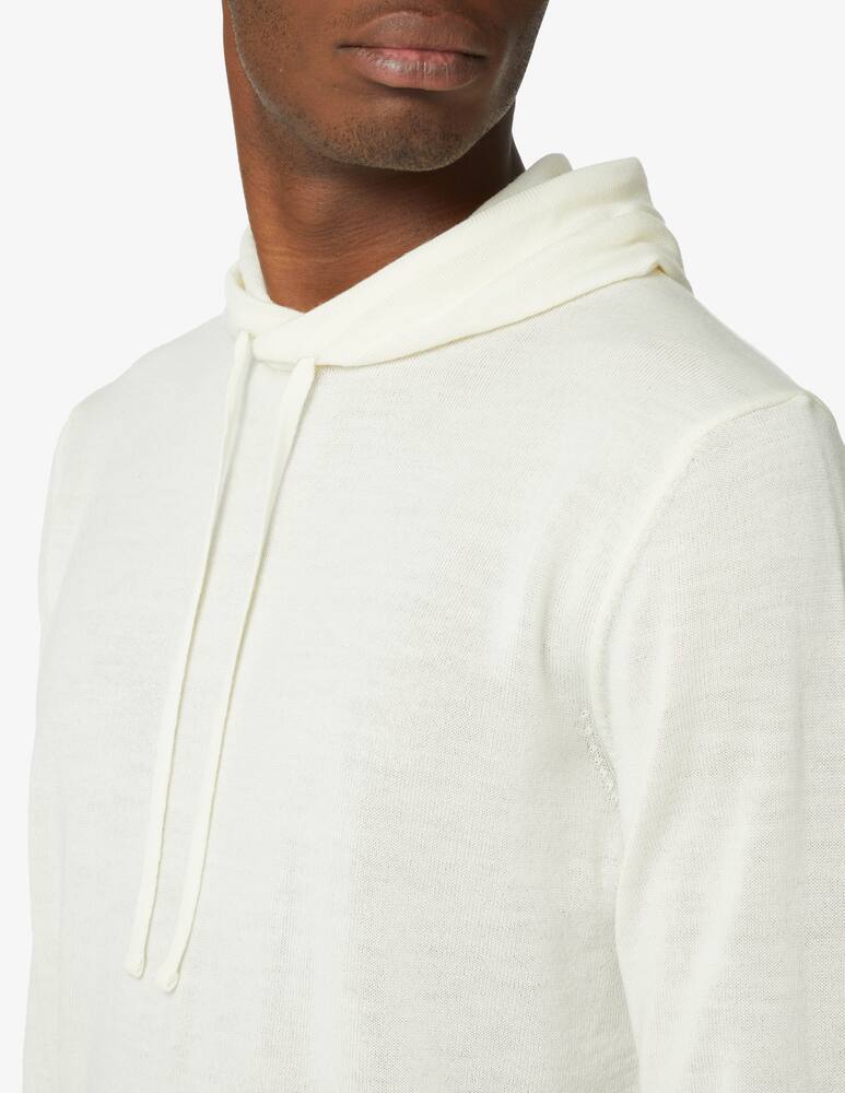 rinascente Cruna Merino hoodie - White