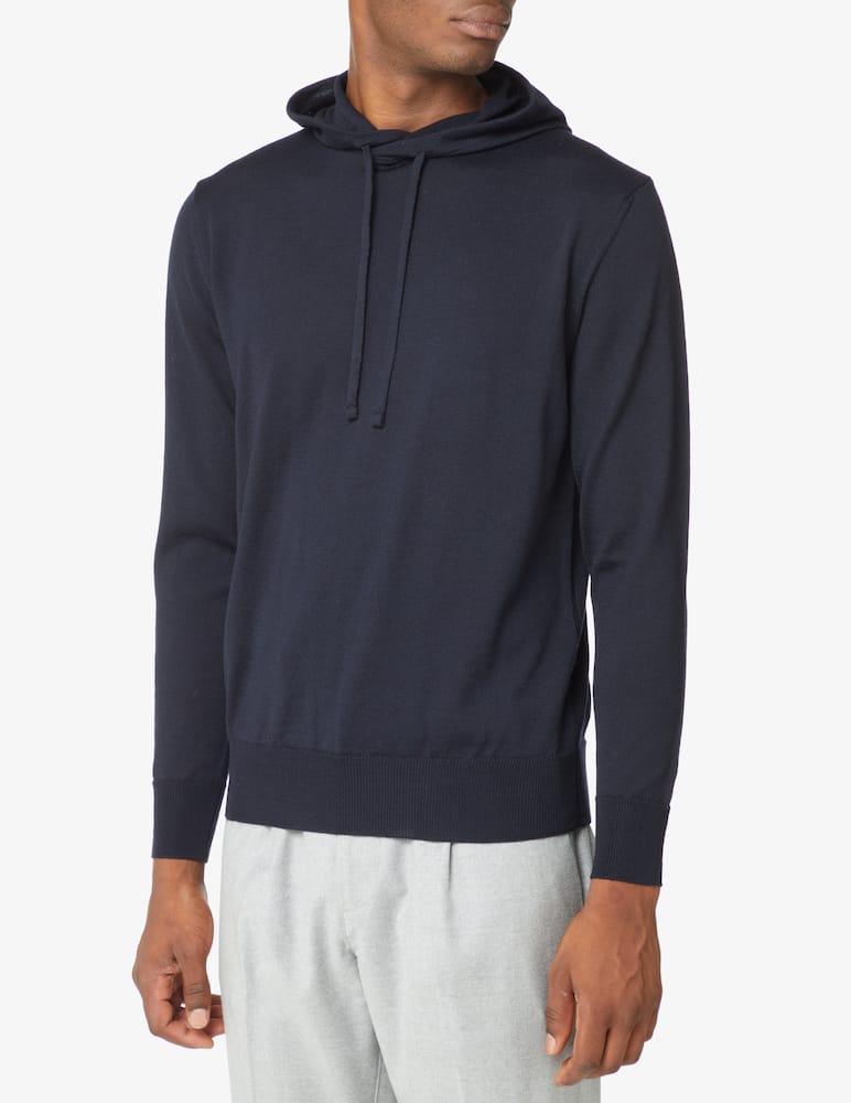 Cruna Merino hoodie - Blue - picture 1