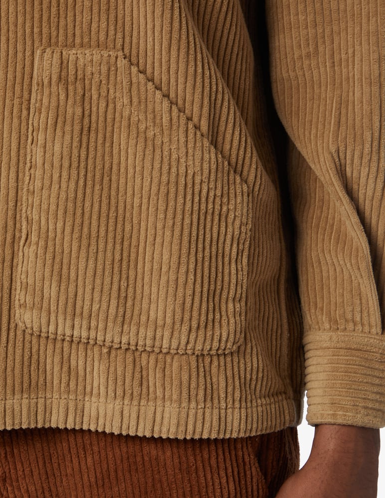 rinascente Cruna Camicia overshirt in velluto a coste - Marrone