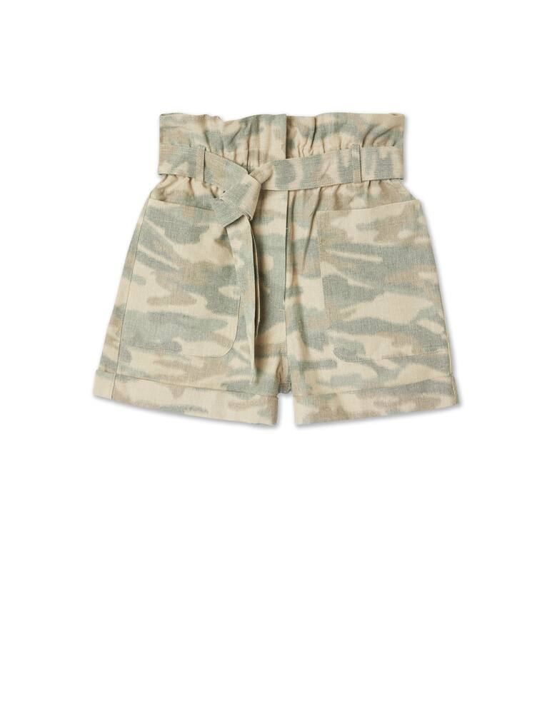 rinascente Giada Benincasa Shorts with waist laces - beige