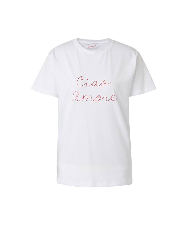 rinascente Giada Benincasa Ciao amore cotton t-shirt - white