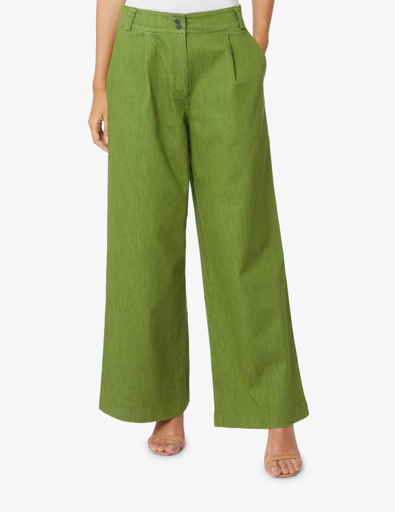 rinascente Progetto Quid Onde wide-leg jeans - green