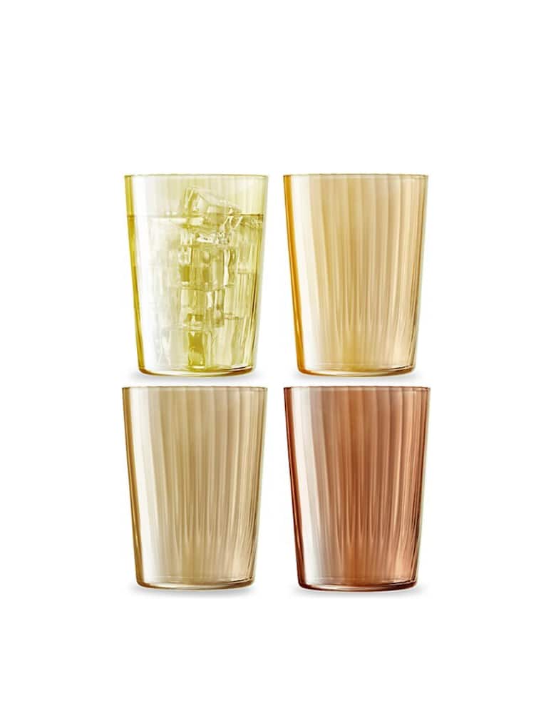 rinascente Lsa Gems Tumbler 560ml Assortiti Set 4 Pz - Giallo