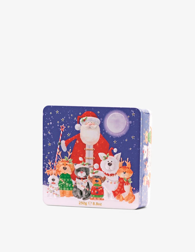 rinascente Farmhouse Biscuits Cats & Dogs with Santa Tin 250g