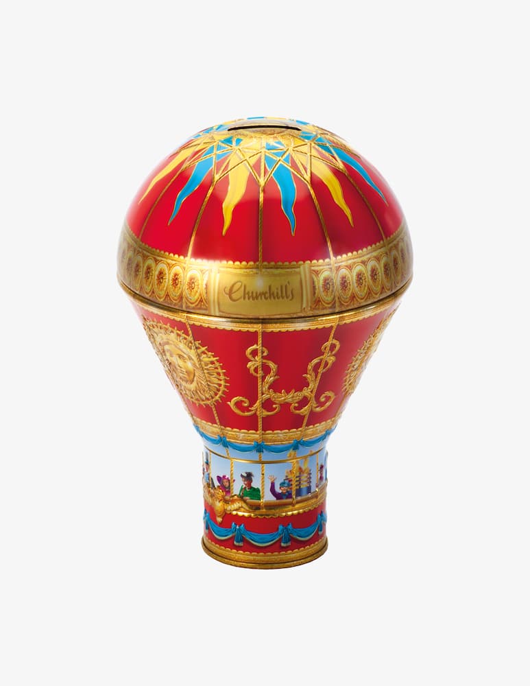 rinascente Churchill Confectionary Victorian Red Hot Air Balloon Tin 150g