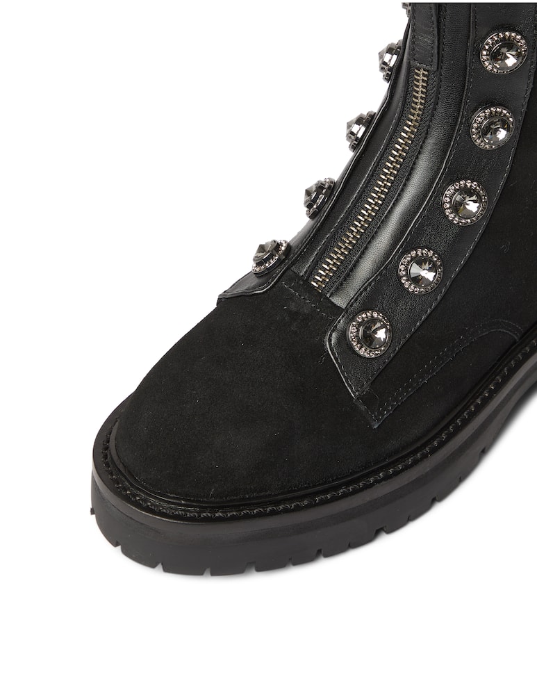 rinascente Kurt Geiger Biker boots Bobby crystal