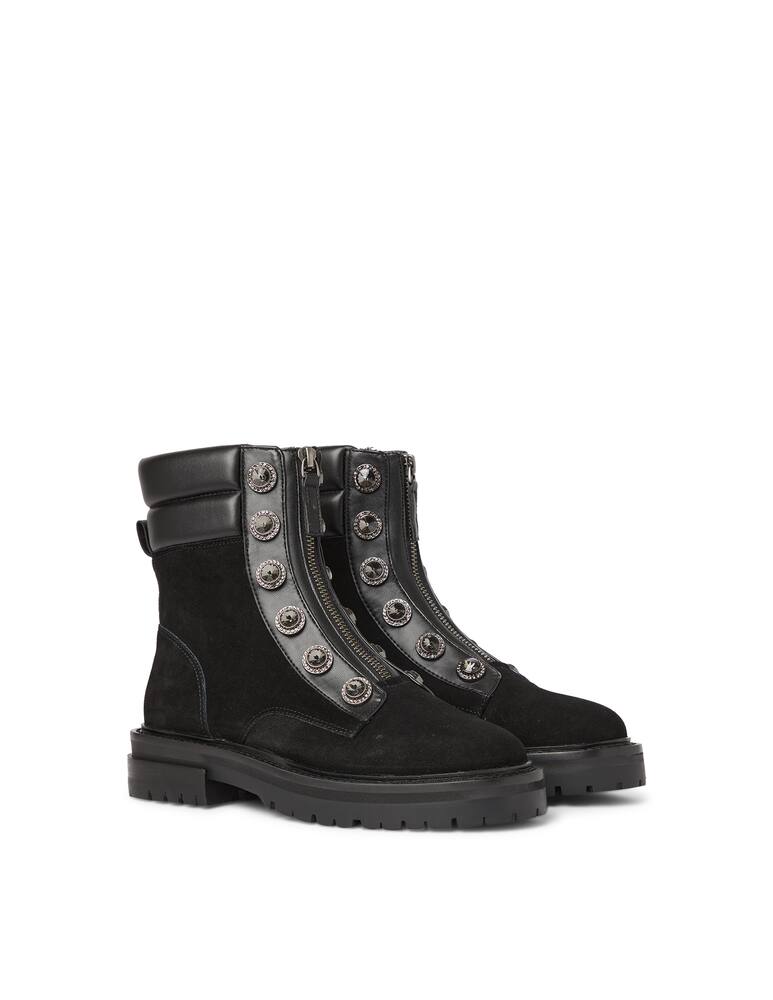 rinascente Kurt Geiger Biker boots Bobby crystal