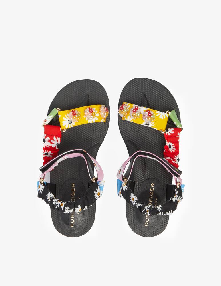 rinascente Kurt Geiger Sandali bassi Orion Tbar laterale - nero