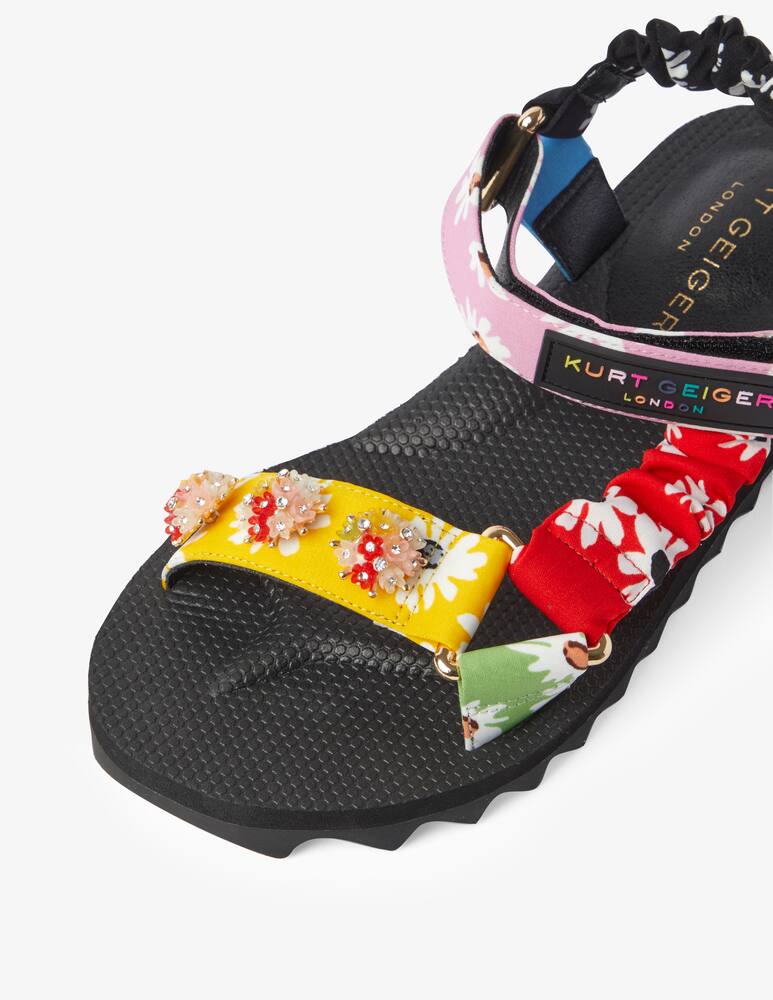 rinascente Kurt Geiger Sandali bassi Orion Tbar laterale - nero