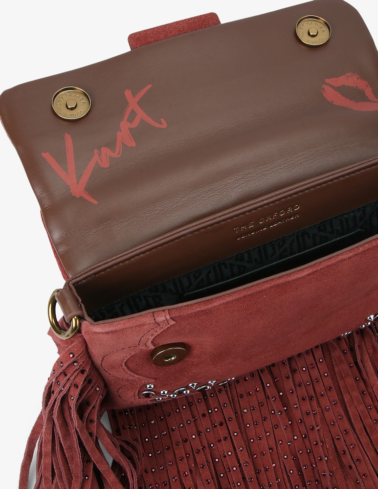 rinascente Kurt Geiger Borsa a spalla con frange Oxford