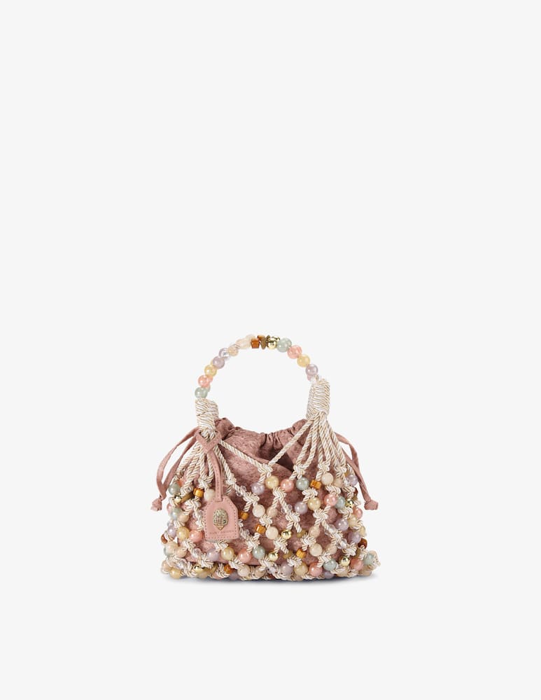 rinascente Kurt Geiger Macramé rope handbag