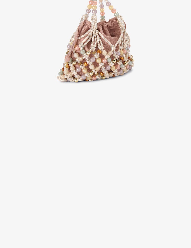Kurt Geiger Borsa a mano macramè con perle - immagine 2 Kurt Geiger Borsa a mano macramè con perle - immagine 2