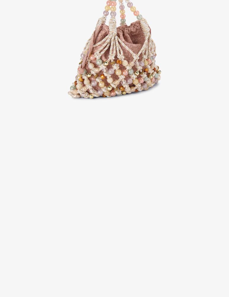 rinascente Kurt Geiger Macramé rope handbag
