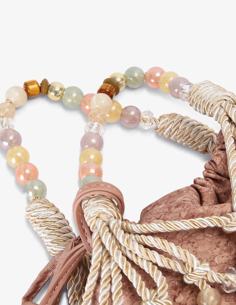 rinascente Kurt Geiger Macramé rope handbag