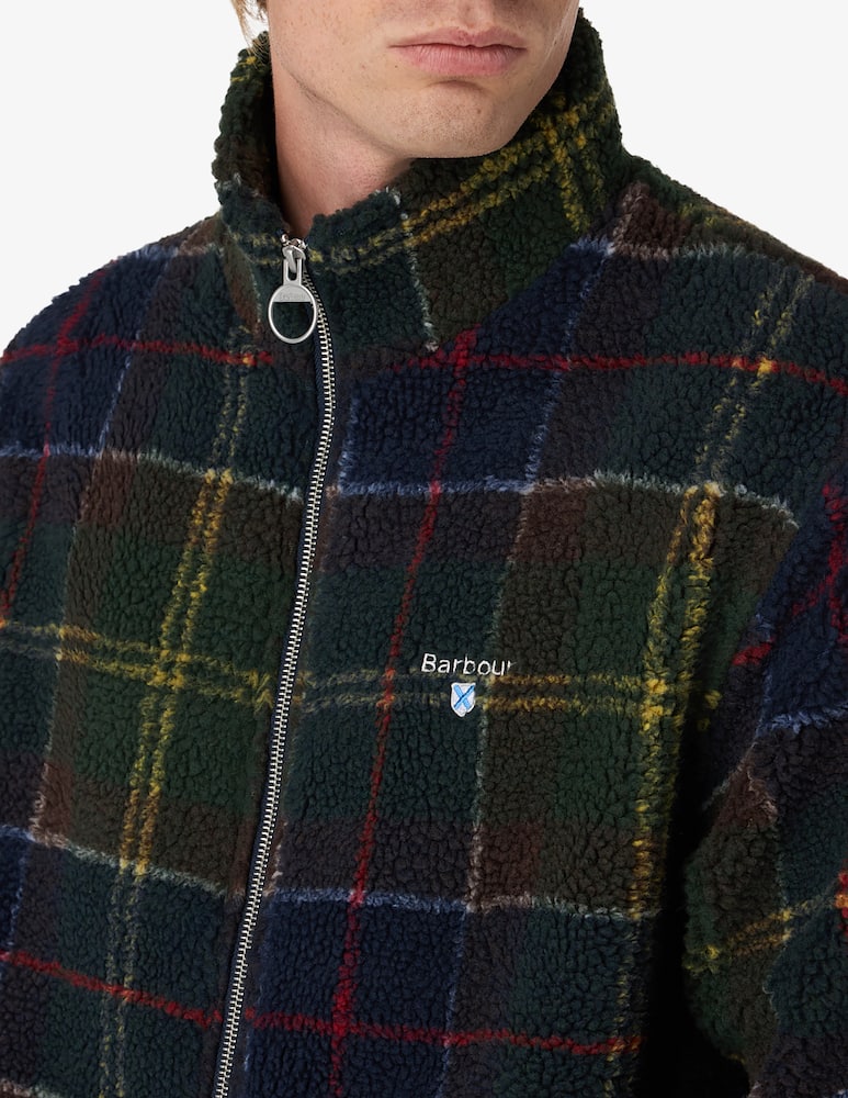 rinascente Barbour Fleece tartan jacket