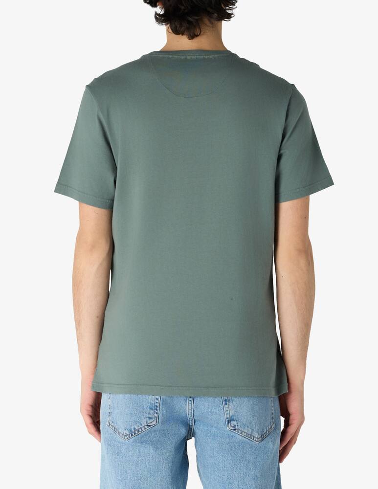 Barbour T-shirt loghino tartan neck - immagine 3