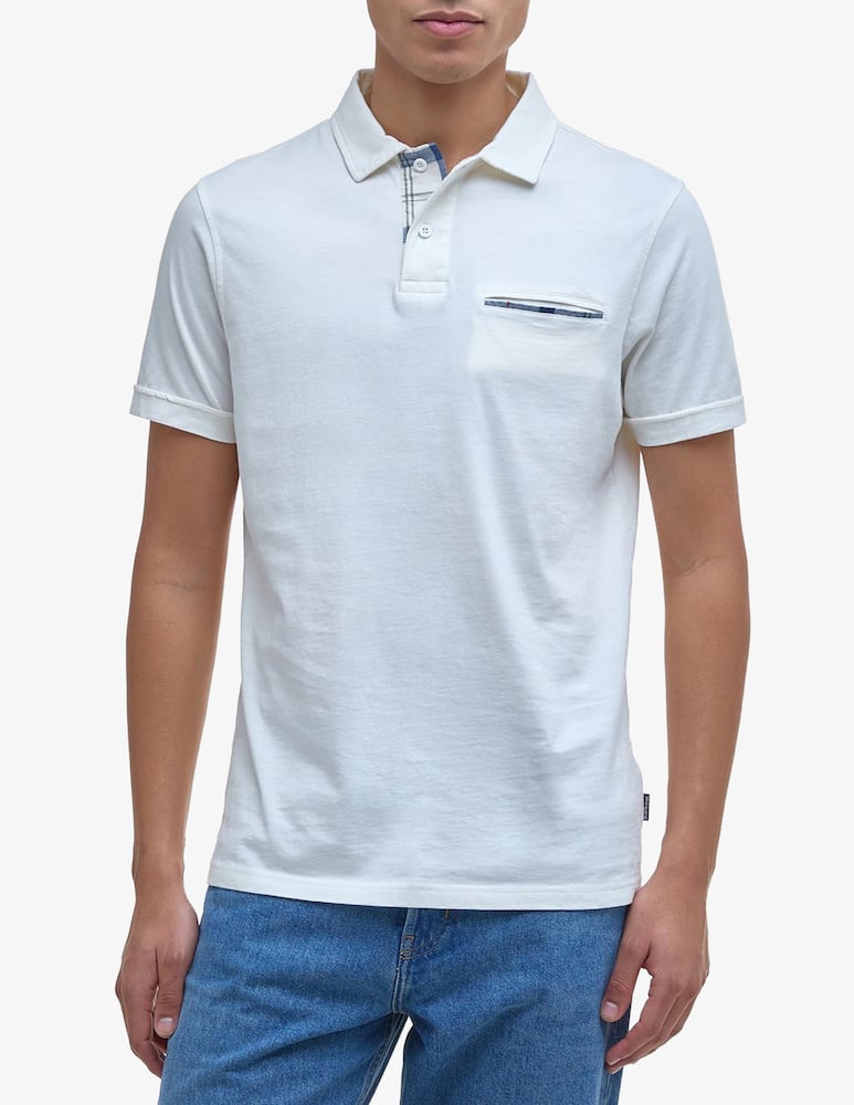 rinascente Barbour Polo with tartan pocket