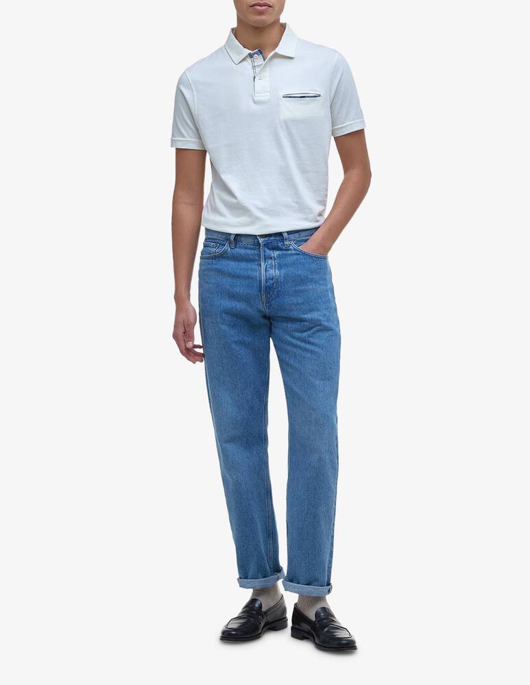 rinascente Barbour Polo with tartan pocket