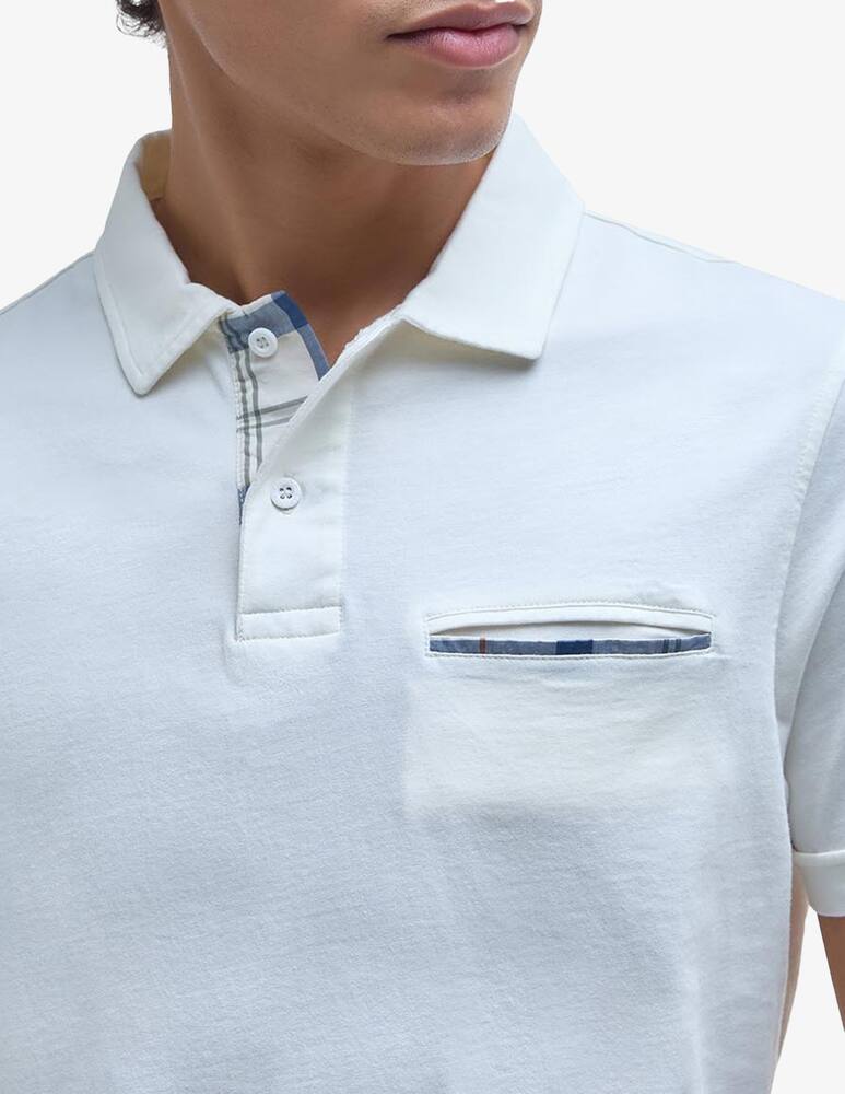 rinascente Barbour Polo with tartan pocket