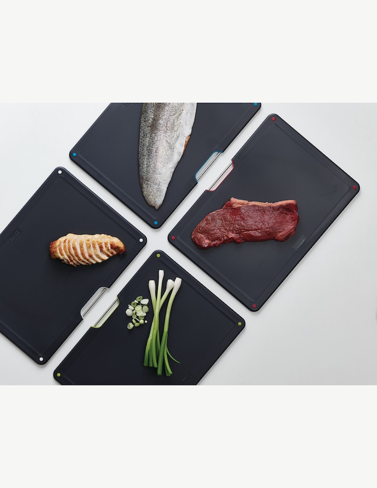 rinascente Joseph Joseph Folio Steel 4pc Board Set (S/Steel)