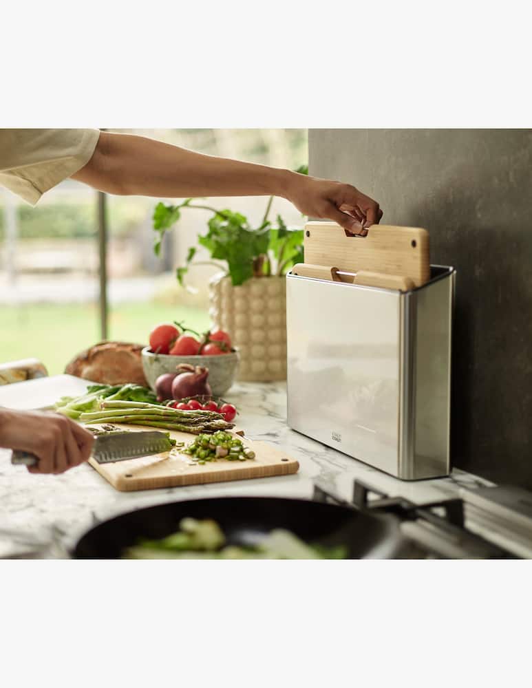 rinascente Joseph Joseph Folio Steel Bamboo 3pc Set di Taglieri