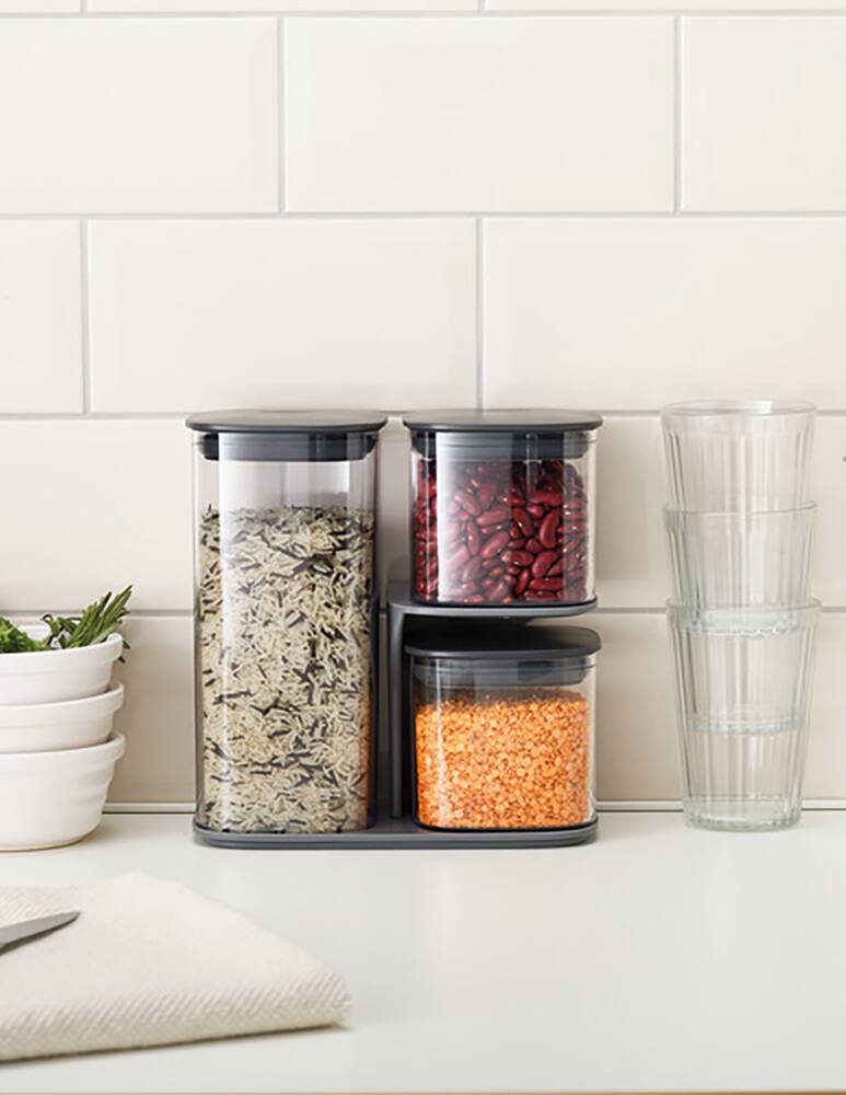 rinascente Joseph Joseph Set di 3 barattoli con supporto